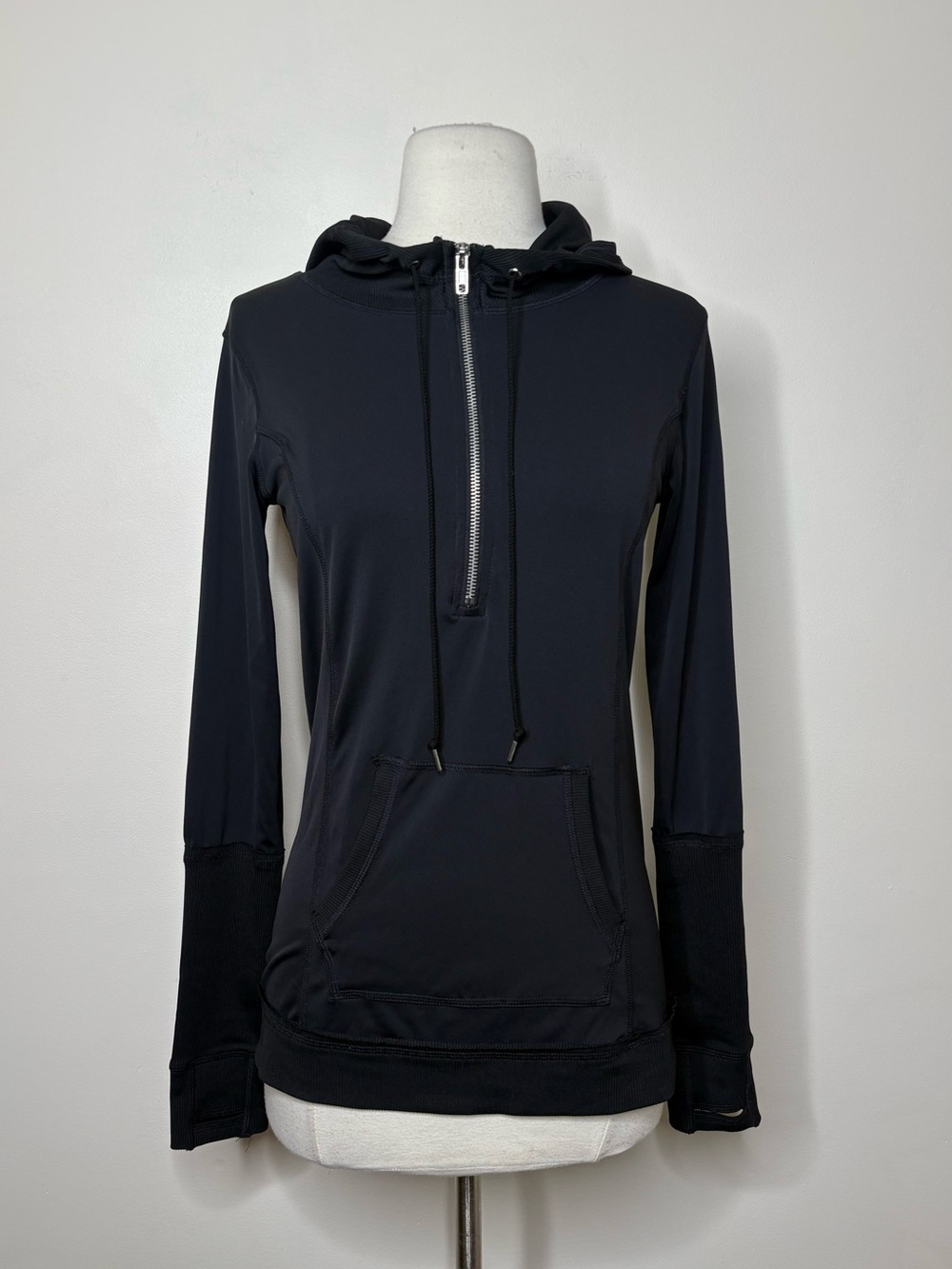 Free People Movement Black Pullover Hooded Jacket